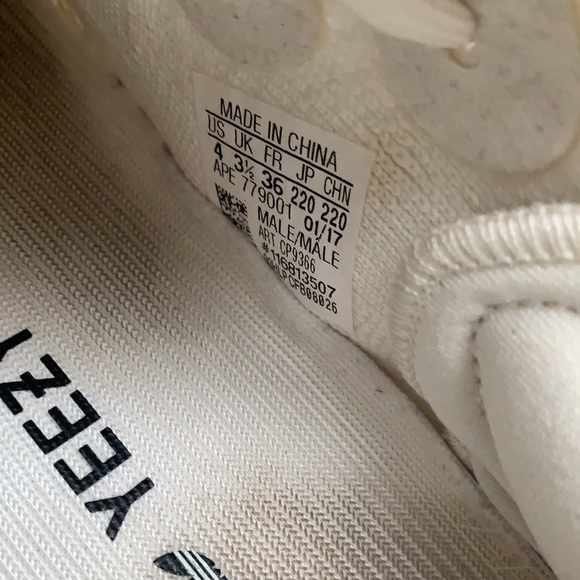 White Adidas Yeezys - Picture 5 of 6
